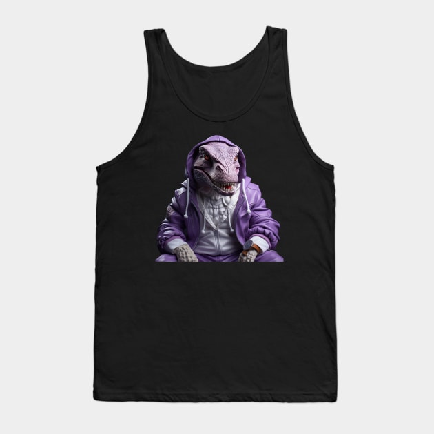 Dress Dino Star Tank Top by  Cartoon Paradise